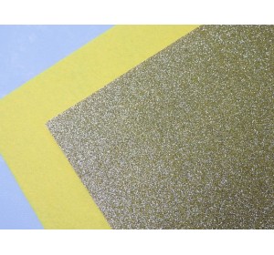  Фетр с блестками 2 мм, цв.светлое золото - 1 лист.