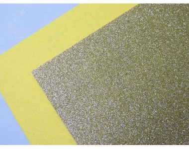 Фетр с блестками 2 мм, цв.светлое золото - 1 лист.