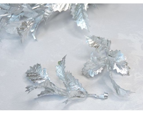 Веточка декоративная №2, цв. серебро - 1 шт.