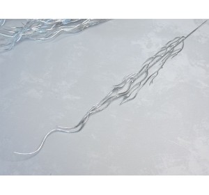 Веточка декоративная №3, цв. серебро - 1 шт.