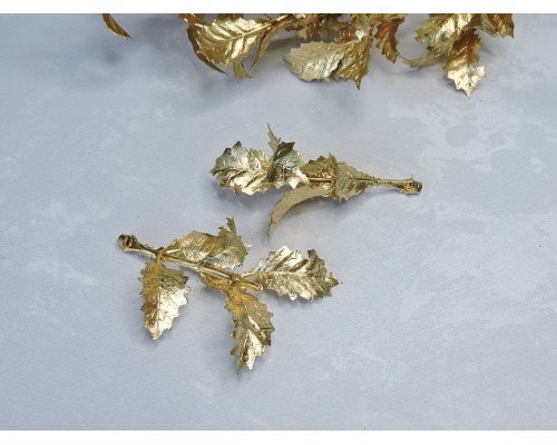 Веточка декоративная №2, цв. золото - 1 шт.