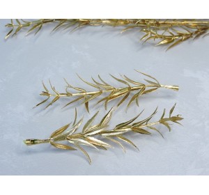 Веточка декоративная №1, цв. золото - 1 шт.