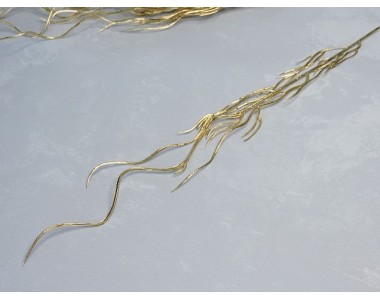 Веточка декоративная №3, цв. золото - 1 шт.