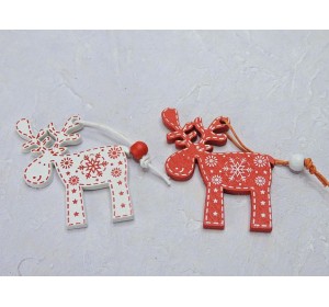 Новогодние игрушки "Олени" - 1 шт.