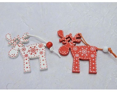 Новогодние игрушки "Олени" - 1 шт.