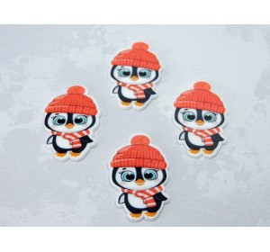 Кабошон-вырубка "Пингвинчик" - 1 шт.