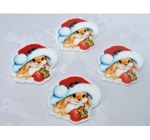 Кабошон-вырубка "Зайчик 5" - 1 шт.