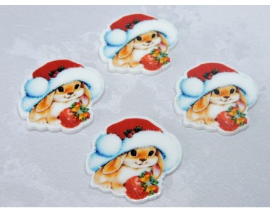 Кабошон-вырубка "Зайчик 5" - 1 шт.