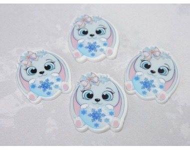 Кабошон-вырубка "Зайчик 3" - 1 шт.