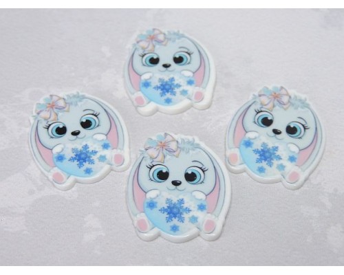 Кабошон-вырубка "Зайчик 3" - 1 шт.