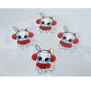 Кабошон-вырубка "Зайчик 6" - 1 шт.