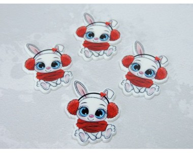 Кабошон-вырубка "Зайчик 6" - 1 шт.