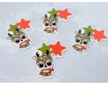 Кабошон-вырубка "Олененок" - 1 шт.