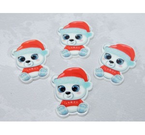 Кабошон-вырубка "Медвежонок" - 1 шт.