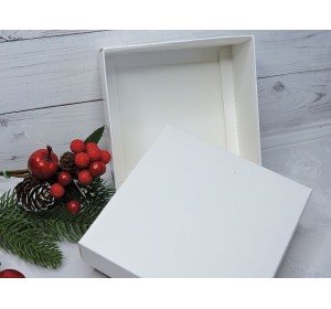 Коробка крафтовая цв. белый - 1 шт.