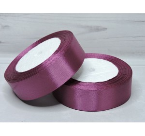Атласная лента 25 мм, цв. вишневая пенка
