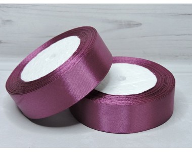 Атласная лента 25 мм, цв. вишневая пенка