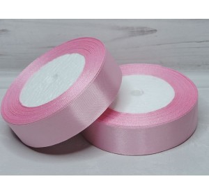 Атласная лента 25 мм, цв. розовый №093