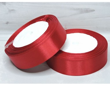 Лента атласная 25 мм, цв. малиновый