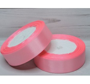 Атласная лента 25мм, цв. розовый