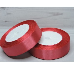 Атласная лента 25 мм,цв.  розовая пенка 