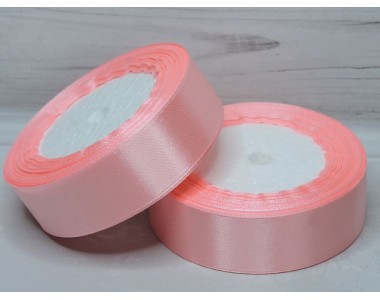 Атласная лента 25 мм, нежно-розовый № 89
