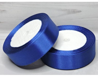 Лента атласная 25 мм, цв. синий