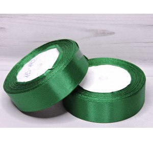 Атласная лента 25 мм, цв. зеленый