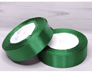 Атласная лента 25 мм, цв. зеленый