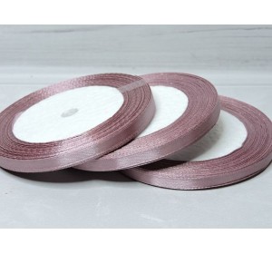 Атласная лента 6 мм*23 м, цв. пенка - 1 бобина