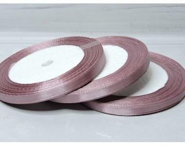 Атласная лента 6 мм*23 м, цв. пенка - 1 бобина