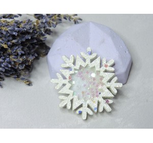 Шейкер "Снежинка", цв. белый - 1 шт.