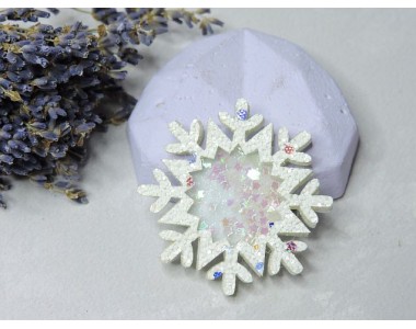 Шейкер "Снежинка", цв. белый - 1 шт.