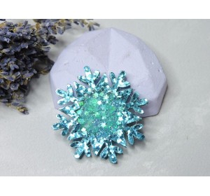 Шейкер "Снежинка", цв. голубой - 1 шт.
