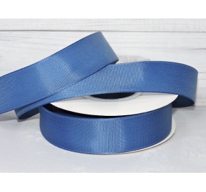 Репсовая лента 25 мм, цв. темно-синий№ 39  - 1 м.
