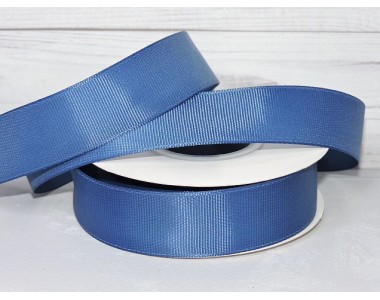 Репсовая лента 25 мм, цв. темно-синий№ 39  - 1 м.