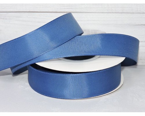 Репсовая лента 25 мм, цв. темно-синий№ 39  - 1 м.