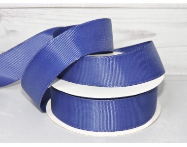 Репсовая лента 25 мм, цв. темно-синий №241- 1 м.