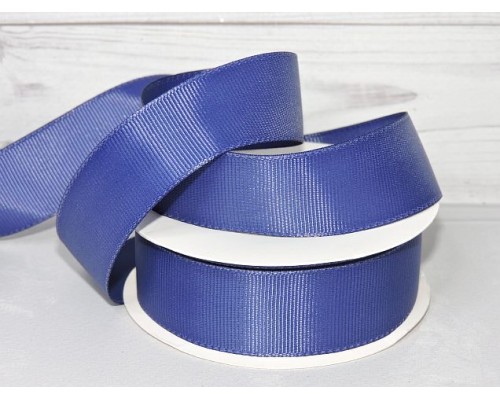 Репсовая лента 25 мм, цв. темно-синий №241- 1 м.