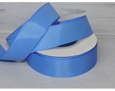 Репсовая лента 25 мм, цв. светло-синий №239 - 1 м.
