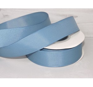 Репсовая лента 25 мм, цв. дымчато-синий №237 - 1 м.