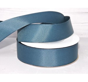 Репсовая лента 25 мм, цв. темно-сланцевый №243 - 1 м.