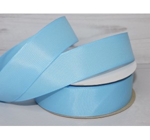 Репсовая лента 25 мм, цв.голубой №97 - 1 м.