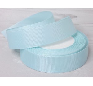 Репсовая лента 25 мм, цв. голубой №10 - 1 м.