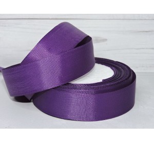 Репсовая лента 25 мм, цв.темно-сиреневый №35 - 1 м.
