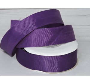 Репсовая лента 25 мм, цв. темно-сиреневый №34  - 1 м.