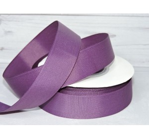 Репсовая лента 25 мм, цв.вишневая пенка №171 - 1 м.