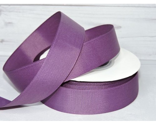 Репсовая лента 25 мм, цв.вишневая пенка №171 - 1 м.