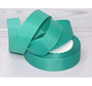 Репсовая лента 25 мм, цв. тиффани - 1 м.
