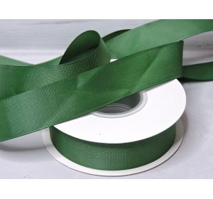 Репсовая лента 25 мм, цв. зеленый №224 - 1 м.